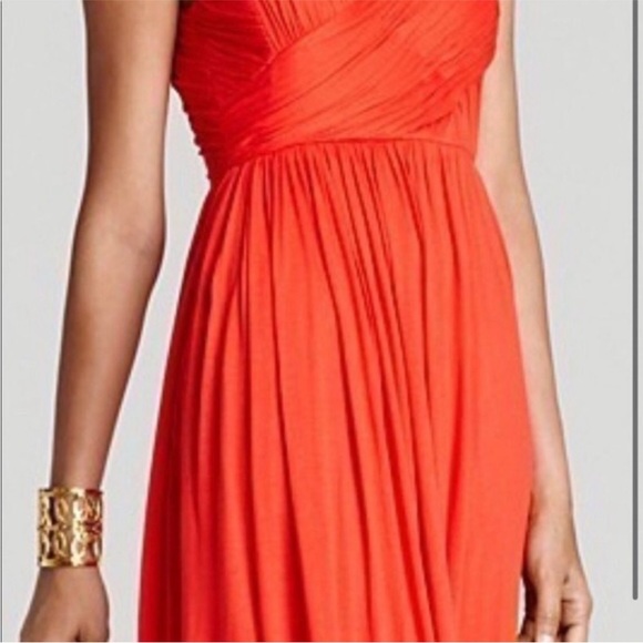 Tibi One shoulder Goddess Gown Ruched bodice Midi Dress - Picture 4 of 12